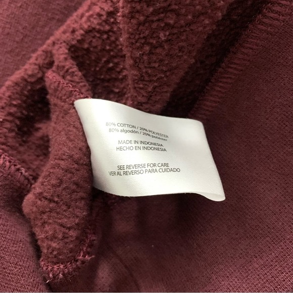 Orvis Men’s 1/4 zip Pullover Sweater Fleece Lined Burgundy GUC size L - Picture 9 of 11